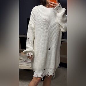 Elegant Cream Knit Sweater